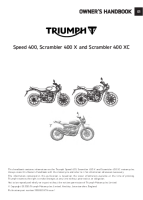 Triumph Speed 400 - Scrambler 400 X - Scrambler 400 XC - Onwers manual 2026 EN